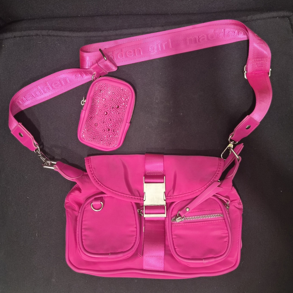 Madden Girl Pink Crossbody Bag Small Pouch.